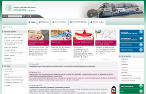 Pagina iniziale del sito dell'Ausl di Imola