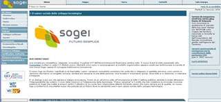 pagina iniziale del portale di SOGEI S.p.A.
