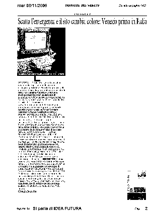 Articolo da "Corriere del Veneto" di novembre 2006 in formato PDF non accessibile