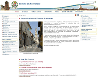 Immagine della Pagina Iniziale del sito di Comune di Montanaro