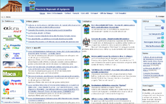 Pagina iniziale del sito della Provincia di Agrigento