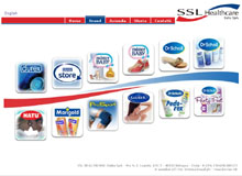 Pagina iniziale del sito SSL HealthCare Italia