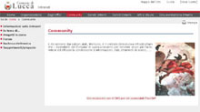 Pagina iniziale dell'Intranet del Comune di Lucca