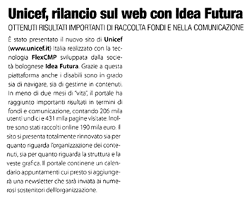 Immagine dell'articolo da DailyNet di febbraio 2006