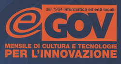 Logo del mensile E-gov, mensile di cultura e tecnologie per l'innovazione