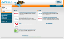 Home page del sito STRHOLD
