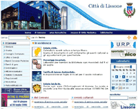 Pagina iniziale del nuovo sito del Comune di Lissone