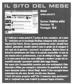 Immagine dell'Articolo da LabItalia di Marzo 2006