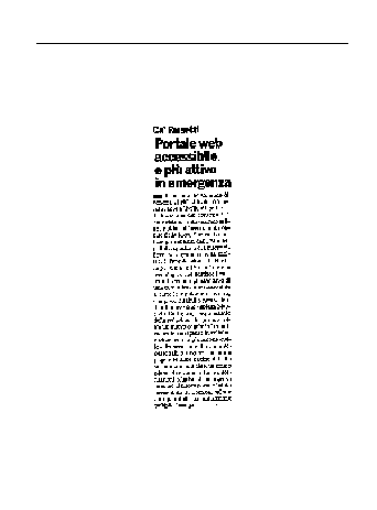 Articolo da Il Venezia di novembre 2006 in formato PDF non accessibile