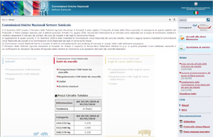 Pagina iniziale del nuovo portale di CUN Suini