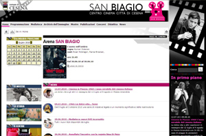 Homepage sito Centro Cinema San Biagio - Città di cesena