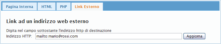 Link a una pagina esterna