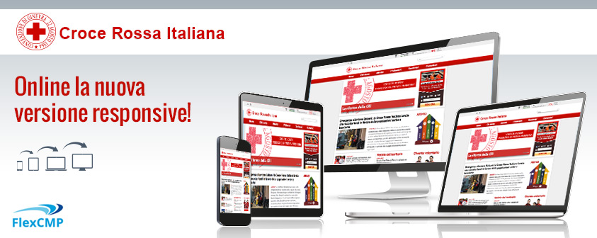 Lancio nuova versione ristilizzata adattiva del portale Croce Rossa Italiana