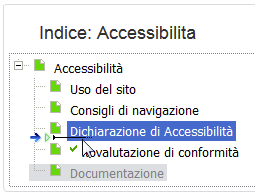 Trascinamento semplice della voce d’Indice