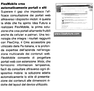 Immagine dell'articolo da "E-Gov" di agosto 2007