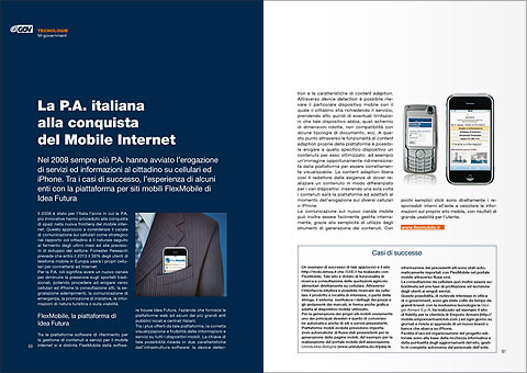 Immagine dell'articolo da "E-Gov" di Novembre 2008