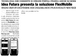 Immagine dell'articolo da "DailyNet" di giugno 2007