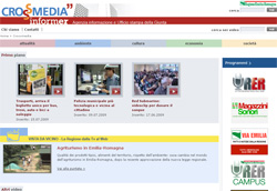 Homepage dalla sezione crossmedia del sito Informer