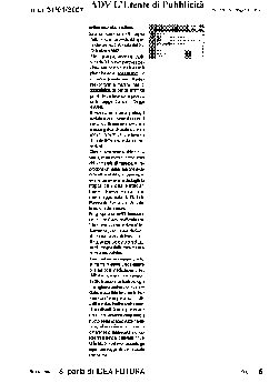 Immagine dell'articolo da "ADV l'utente di Pubblicità" di gennaio 2007