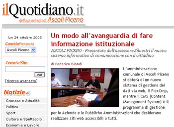 Articolo da IlQuotidiano.it del 17/05/05