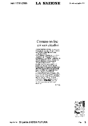 Articolo da La Nazione di novembre 2006 in formato PDF non accessibile