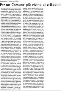 Immagine dell'articolo da "Innovazione PA" di marzo 2007
