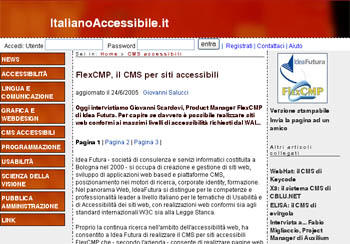 Articolo da ItalianoAccessibile.it del 26/06/05