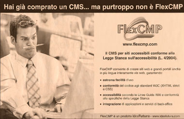 Immagine della Campagna stampa FlexCMP sul sole 24 ore del 24 giugno 2004
