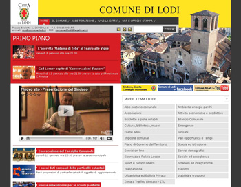 Home Page del Comune di Lodi