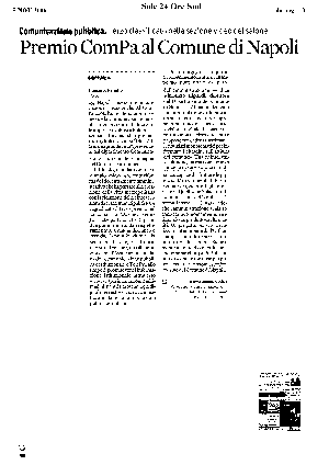 Articolo da Sole 24 ore Sud di novembre 2006 in formato PDF non accessibile