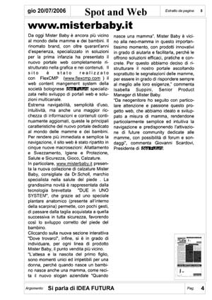 Articolo da "Spot and Web" di luglio 2006 in formato PDF non accessibile