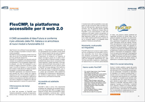 Immagine dell'articolo da "E-Gov" di Settembre 2009