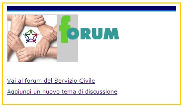 Esempio di link di accesso ad un Forum