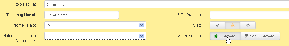 Come approvare una pagina