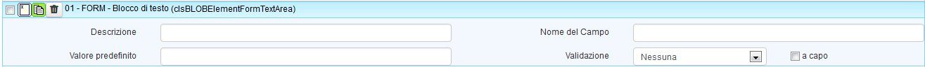 L’oggetto “FORM - Blocco di testo”