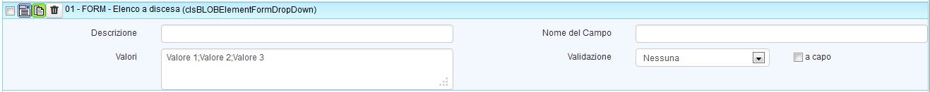 Oggetto "FORM - Elenco a discesa"