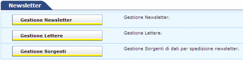 immagine relativa al back office amministrativo del modulo newsletter