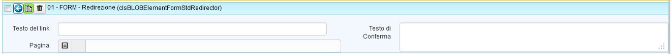 Oggetto "FORM - Redirezione"