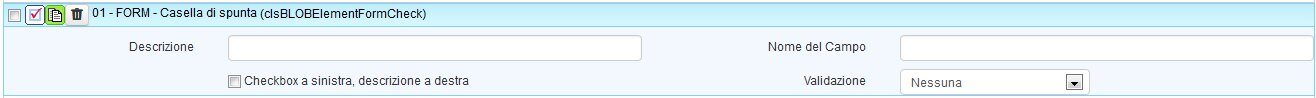 Oggetto "FORM - Casella di spunta"