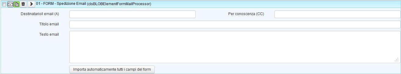 Oggetto "FORM - Spedizione email"
